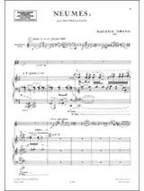 Neumes - Maurice Ohana - Partition - Hautbois